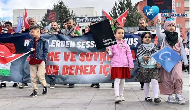 Erzurum’da Sağlık Çalışanlarından 98 Haftadır Süren Sessiz Direniş: “Gazze İçin Yürüyoruz”
