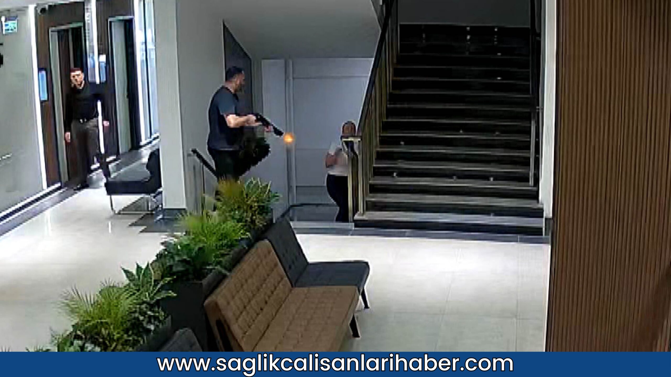 Hastanede Tıbbi Sekreterin Pompalı Tüfekle Öldürülmesinde Kan Donduran Görüntüler!
